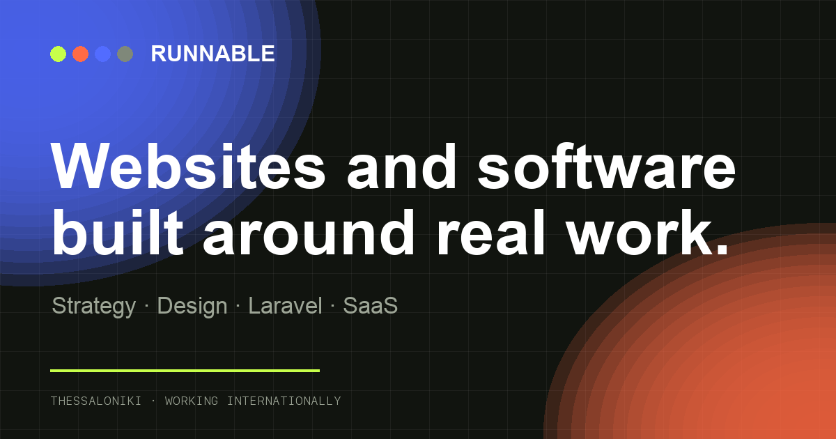 Runnable — Websites, Custom Software & SaaS
